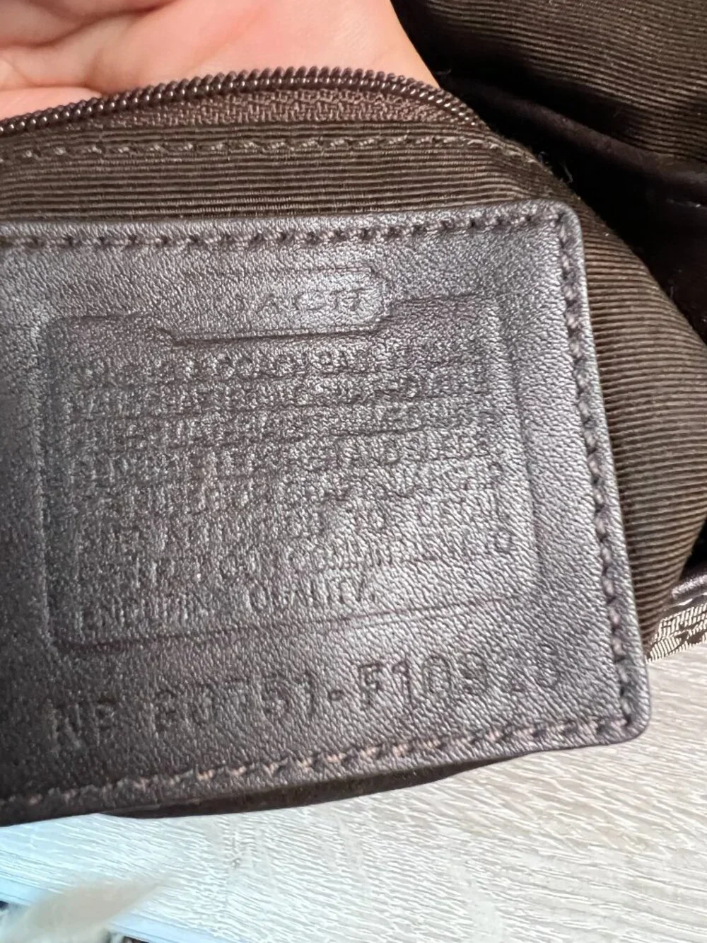 Coach F10926 Vintage Medium Soho Black Leather & Signature C Canvas Shoulder